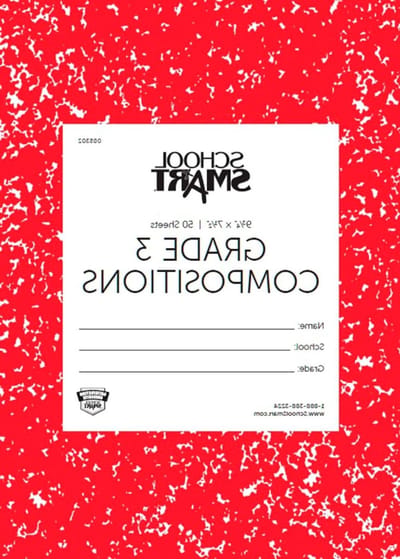Samenstelling Boeken - Schrijfboekje Cijfer 3 - Oefenen Handschrift - Speciaal Lijnformaat - 50 Vellen - Rood