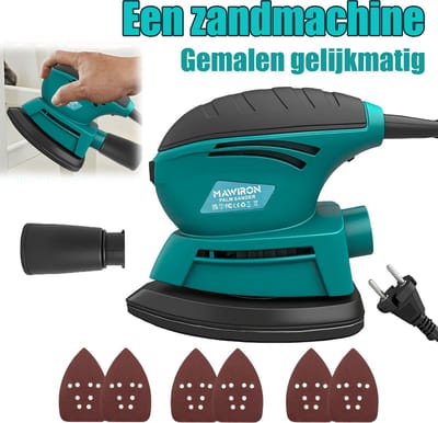 Een willekeurig spoor zandkorrel van 300 watt met zes vellen zandpapier, 14.000 draaien/ delen, handgemaakt met elektrische gereedschappen, stofverwijdering voor timmerman/ slijpen