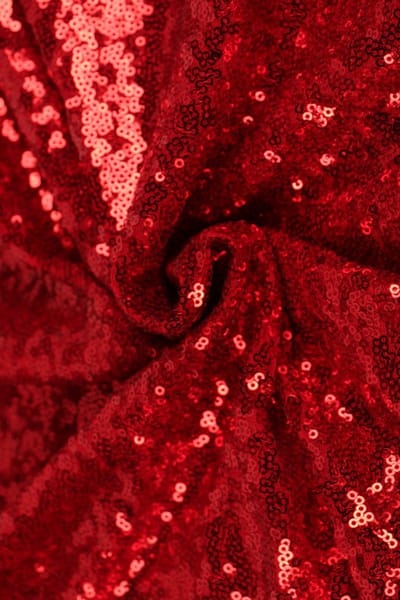 Paillettenstof - 140cm breed - Rood - 10 meter