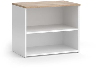 Vicco Wido TV-meubel – 60 x 50 cm met 2 compartimenten Wit/Sonoma