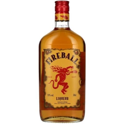 Fireball Cinnamon Whisky Fireball RED HOT Liqueur with Cinnamon & Whisky 33% Vol. 0,7l