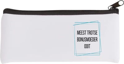 Akyol - meest trotse bonusmoeder ooit Etui - Mama - trotse bonusmoeder - moeder cadeautjes - moederdag - verjaardagscadeau - verjaardag - cadeau - geschenk - kado - gift - moeder artikelen - 20 bij 9 cm