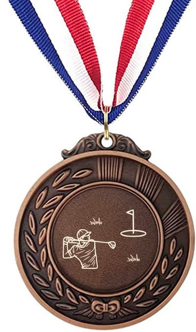 Akyol - golfclub medaille bronskleuring - Golf - de echt golf liefhebber - sport - golfclub - hobby - leuk cadeau voor een echte golfer