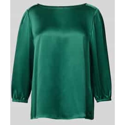 Regular fit zijden blouse met 3/4-mouwen