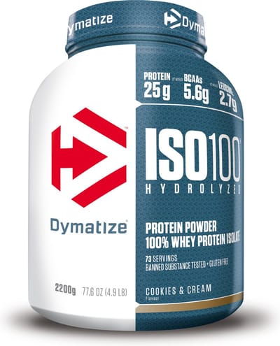 Dymatize ISO-100 Hydrolyzed - Eiwitpoeder / Eiwitshake - 2200 gram - Cookies & Cream