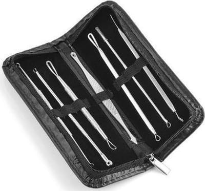 Mee-eters & Acne Verwijderen Set - RVS Blackhead Killer Comedonenlepel / Comedonendrukker / Meeeter Lepel | 8-delig
