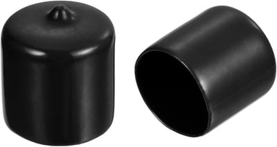 Rubberen Eindkappen - Beschermdoppen Vinyl - Meubels Beschermen - Flexibel Materiaal - 25 mm Binnendiameter - Zwart