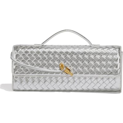 Handgeweven Tas, Modieuze Single-shoulder Traditionele Baguettetas, Orgel Diner Tas, Handgedragen Crossbody Dames Tas gray