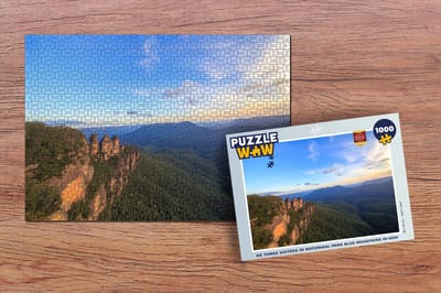 Puzzel De Three Sisters in Nationaal park Blue Mountains in NZW - Legpuzzel - Puzzel 1000 stukjes volwassenen