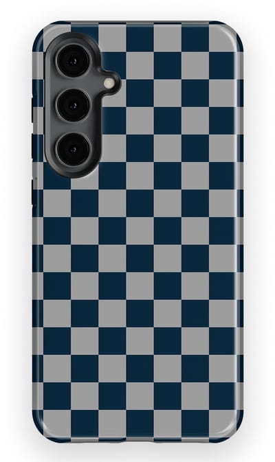 Design Hoesje Samsung Galaxy S24 Plus | Geschikt Voor Mag | Tiny Squares Checkered Print | Backcover Samsung Galaxy S24 Plus Urban Grid