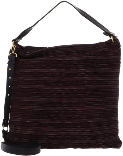 CATERINA LUCCHI Leren schoudertas Napoli Shopping Bag Prugna donkerpaars