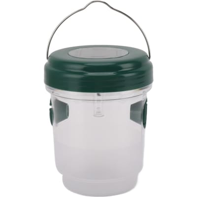 Piège à guêpes à LED solaire étanche pour guêpes, mouches des fruits, jardin, terrasse, ferme vert