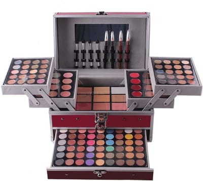 Professioneel Oogschaduw Palet met Blush en Lipgloss voor Vrouwen en Meisjes, Make-up Set voor Creatieve Looks en Dagelijkse Make-up