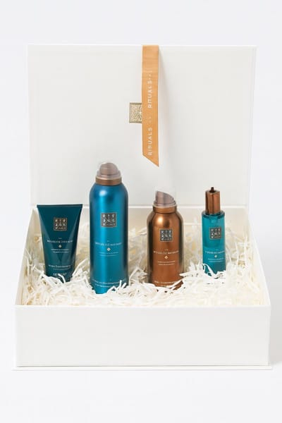 Rituals of Hammam - Geschenkset - Doucheschuim 200 ml - Shampoo 70 ml - Body&Hair 50 ml - Body Mousse 150 ml in Originele RITUALS Cadeaubox