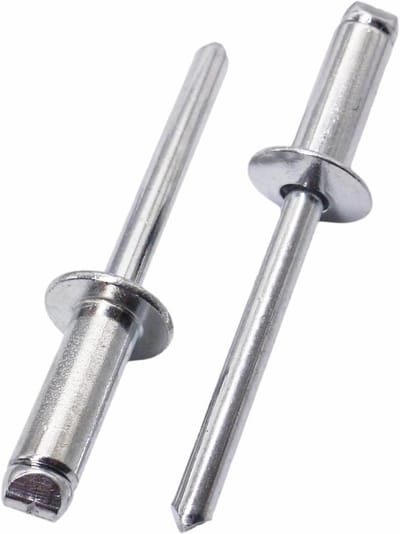 100 Stuks Aluminium Blindklinknagels 6.0 x 14 mm met Stalen Doorn - Koepelkop