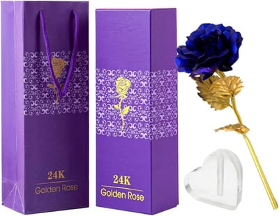 Vergulde Forever Rose 24k - Eeuwig Bloeiend Liefdessymbool in Geschenkdoos