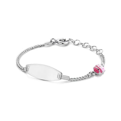 graveerarmband lieveheersbeestje plaat 5,0 mm 11 + 2 cm - PSN1336380