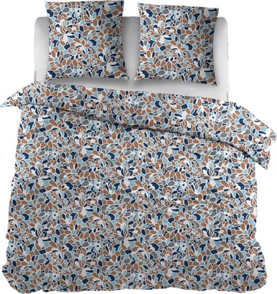 Snoozing Epignards Dekbedovertrek - Eenpersoons - 140x200/220 cm - Blauw