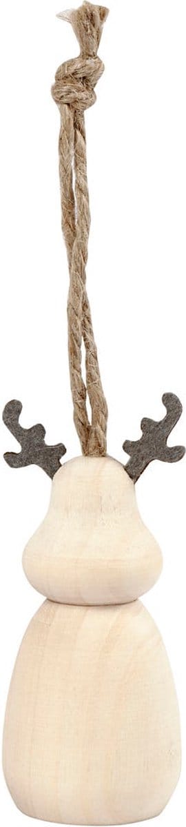 Rendier, H: 7 cm, d 3 cm, 1 stuk