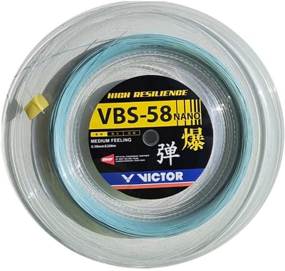 VICTOR VBS-58 Nano badmintonsnaar - coil 200m - licht blauw