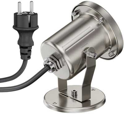 Buitenlamp – GU10 fitting – Kantelbare lampkop – IP55 - RVS