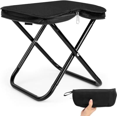 Opvouwbare Campingkruk - Lichtgewicht Stoel voor Buiten, Tuin, Hiking en Vissen - Ideaal voor Kamperen en Barbecueën