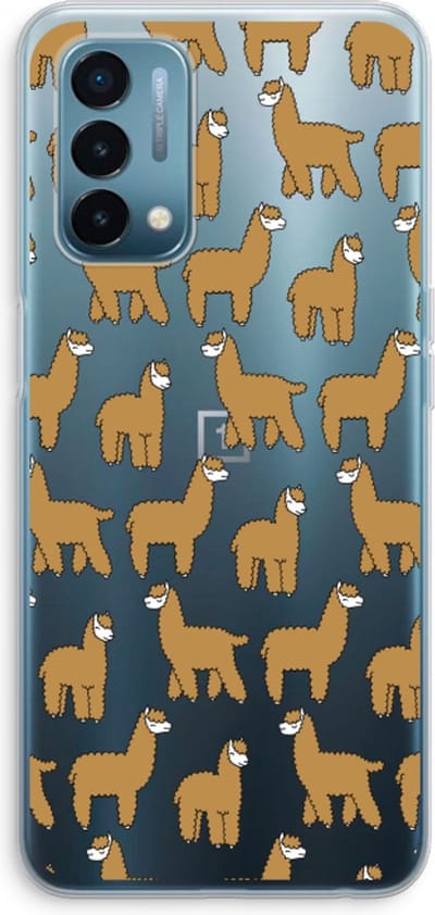 Case Company® - Hoesje geschikt voor OnePlus Nord N200 5G hoesje - Alpacas - Soft Cover Telefoonhoesje - Bescherming aan alle Kanten en Schermrand