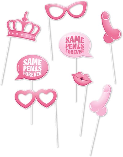 Q2P - Fotoprops - Bride to Be - Vrijgezellenfeest - Vrouw - Versiering - Piemels - Photo - Props - Booth