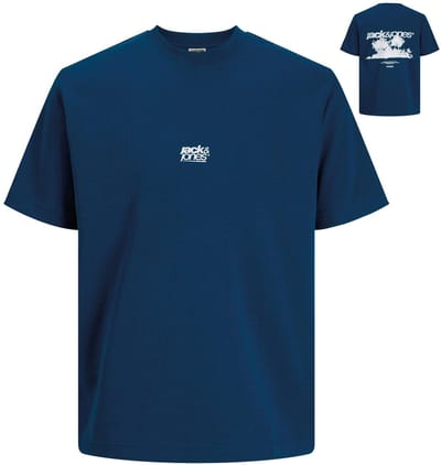 JACK&JONES JUNIOR - JCOBREEZE BACK PRINT TEE SS CN EA26 JNR Jongens T-Shirt