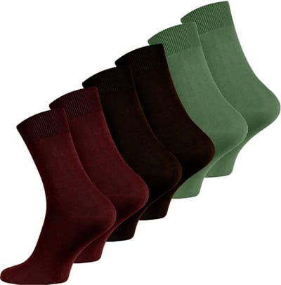 6 Paar PREMIUM Bamboe Sokken Heren, Zacht, Ademend - Mix-5 40/45