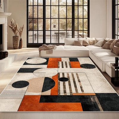 Moderne Decoratie Woonkamer Tapijt Mode Geometrisch Design Grote Kleden Slaapkamer Antislip Kleed Hal Sofa Zijde Pluche Vloermatten 80*160cm