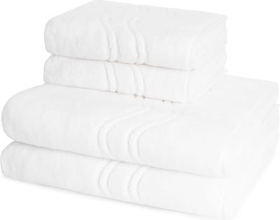 Ross Dames en Heren 2 X handdoek 2 X douchedoek - per set Cashmere feeling