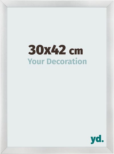 Your Decoration - Fotolijst 30x42 cm - MDF - Zilver Mat - Pisa