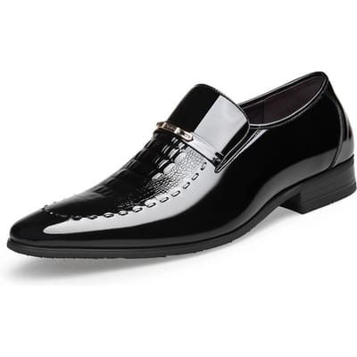 Heren Klassieke Kleding Schoenen Krokodillenleer Zakelijk Casual Formeel Sneakers Plus Size Kantoor Bruiloft Feest Oxford Schoenen 39 black