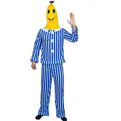 Cosplay Bananas in Pyjamas Kostuum TV Show Kostuum Bananas in Pajamas Kostuum Bananen Kostuum oneside blauw