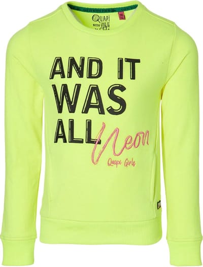 Quapi meisjes sweater Davita Yellow