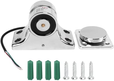 Dailygoods - Elektromagnetische Deurhouder - Branddeur Vloerstopper - 55 Kg Zuigkracht - Zilver - Veiligheidsoplossing - Brandpreventie - Geschikt voo...