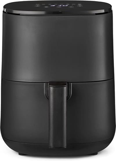 SNJY® Mini Airfryer - Airfryer Klein - Camping Airfryer - 3 Liter - 5-in-1 - 1400W - Zwart