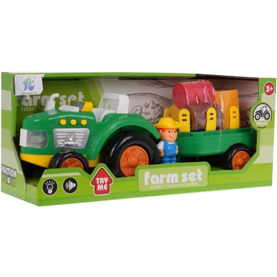 Boerderij Speelgoed Tractor met Boer en Accessoires
