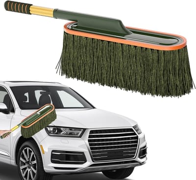 Plumeau Stofverwijderaar - Huishoudelijke Hulp - Auto Reinigen - Snel Waterabsorberend - 52 x 38 cm - Groen