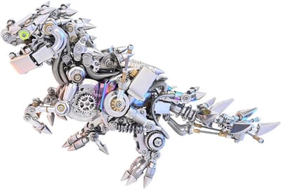 Metalen Puzzel - Dinosaurus Model - Hobby Bouwen - Gedetailleerd Ontwerp - 10x20x15 cm - Dinosaurus