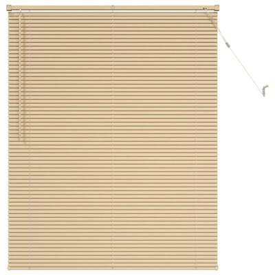 vidaXL - Venetiaanse - jaloezie - Lichtbruin - met - Patroon - 150 - x - 110 - cm - 25 - mm