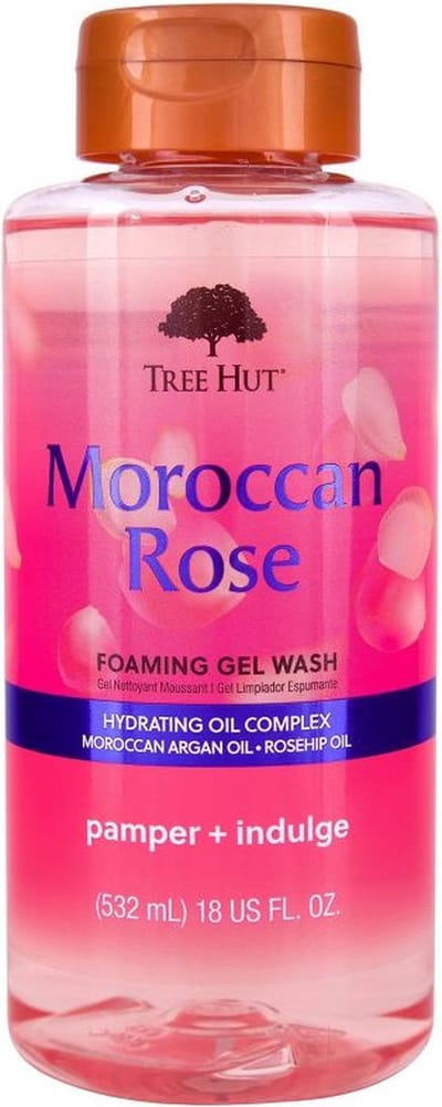 Tree Hut Moroccan Rose Foaming Gel Body Wash - Douchgel - Badschuim - 532ml