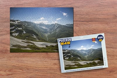 Puzzel Sneeuw op de bergen van het Nationaal park Hohe Tauern in Oostenrijk - Legpuzzel - Puzzel 500 stukjes