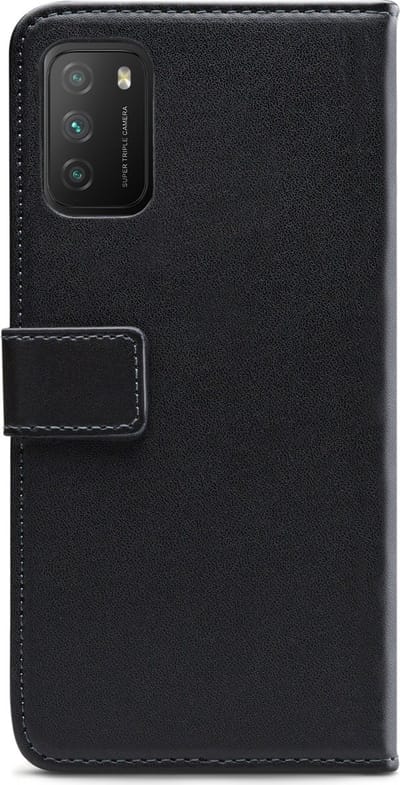 Mobilize - Geschikt voor - Poco M3 Hoesje - Elite Gelly Wallet Book Case Zwart