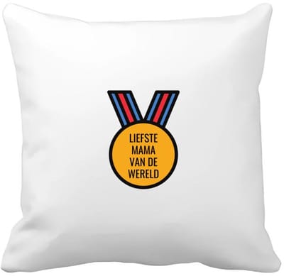 Akyol - liefste mama van de wereld Kussen hoes - Mama - de liefste moeder - moeder cadeautjes - moederdag - verjaardagscadeau - verjaardag - cadeau - geschenk - kado - gift - moeder artikelen - 40 bij 40 cm