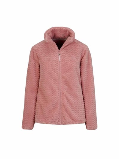 BJØRNSON Tindra Zigzag Fleece Vest - Dames - Ademend - Maat 36 - Oud-Roze