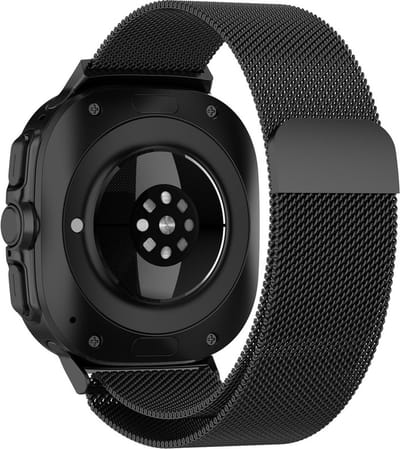 Milanees bandje - geschikt voor Samsung Galaxy Watch Ultra (47mm) / Ultra 2025 (47mm) - zwart