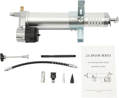 Vetpers Adapter - Vetpistool Opzetstuk - Machine Smeren - Hoge Druk 10.000 PSI - 600cc - Zilver