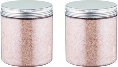 Himalayazout 300 gram - fijne korrels (0,4 - 0,9 mm) - 100% natuurlijk - Pot met aluminium deksel - per 2 stuks